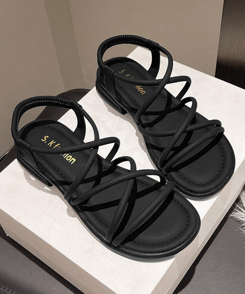 ストラップサンダル 美脚 軽量 夏靴 レディース フラットサンダル コンフォートシューズ クロスストラップ 可愛い きれいめ カジュアル 歩きやすい 海 旅行 99GYXC-157