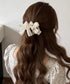 バナナクリップ パールリボン ヘアグッズ レディース ヘアクリップ ヘアアクセサリー おしゃれ 大人女子 まとめ髪 ハーフアップ 夜会巻き髪飾り ヘアアレンジ 99HXGY-007