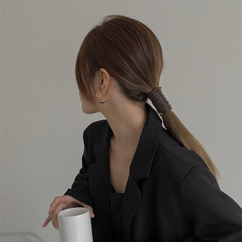 ワイヤー ヘアアレンジ レディース 韓国 ワイヤーポニー PU メタリック 簡単髪留め 髪飾り お洒落 大人 可愛い オルチャン 誕生日プレゼント エレガント 99HXSP-002