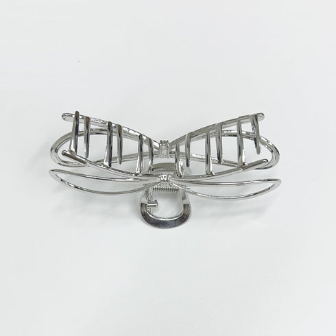 メタルヘアクリップ バンスクリップ 韓国 レディース ヘアアクセサリー シルバー 蝶結び 大人 可愛い おしゃれ 髪飾り オフィス 誕生日 プレゼント 演奏会 99HXSP-005