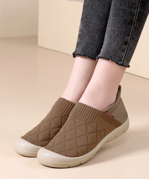 スリッポンシューズ レディース 軽量 スニーカー ニット 通気性 履きやすい カジュアル おしゃれ ウォーキング ジョギング 旅行 99HYGM-003