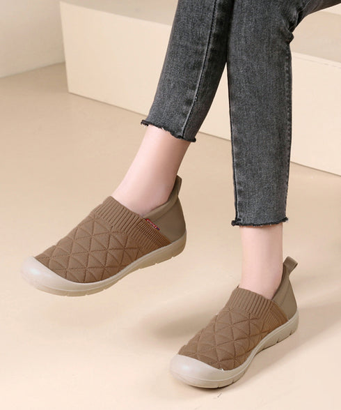 スリッポンシューズ レディース 軽量 スニーカー ニット 通気性 履きやすい カジュアル おしゃれ ウォーキング ジョギング 旅行 99HYGM-003