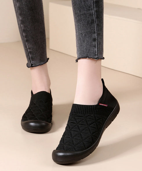 スリッポンシューズ レディース 軽量 スニーカー ニット 通気性 履きやすい カジュアル おしゃれ ウォーキング ジョギング 旅行 99HYGM-003