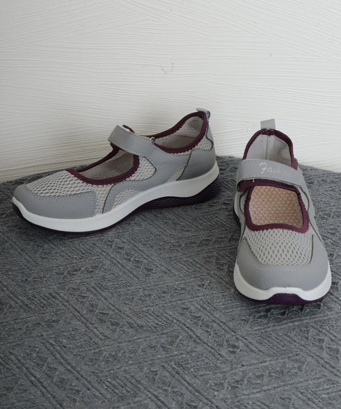 スニーカー 軽量 通気性 コンフォート靴 レディース フラットシューズ ローカット マジックテープ メッシュ シンプル 大人カジュアル 疲れない 通学通勤 旅行 99HYGM-004