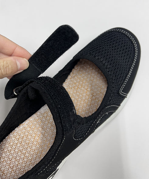 スニーカー 軽量 通気性 コンフォート靴 レディース フラットシューズ ローカット マジックテープ メッシュ シンプル 大人カジュアル 疲れない 通学通勤 旅行 99HYGM-004