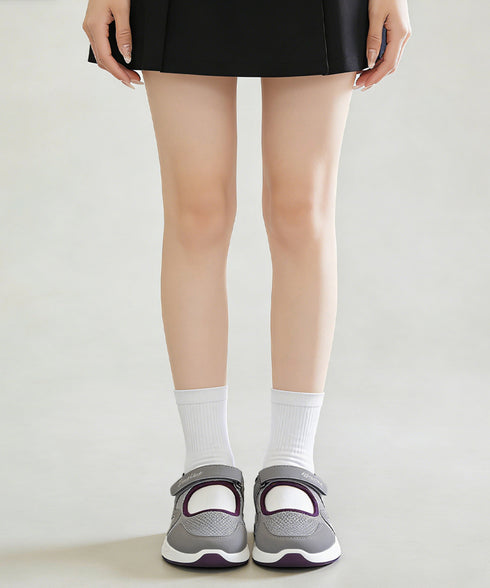 スニーカー 軽量 通気性 コンフォート靴 レディース フラットシューズ ローカット マジックテープ メッシュ シンプル 大人カジュアル 疲れない 通学通勤 旅行 99HYGM-004