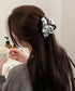 ヘアクリップ バンスクリップ フリル レディース 髪留め 髪飾り まとめ髪 おしゃれ 大人 可愛い オフイスカジュアル ヘアアクセサリー 99HYRY-001