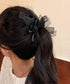 ヘアゴム シュシュ 蝶結び 透け感 レディース ヘアアレンジ 髪留め 髪飾り オルチャン おしゃれ カジュアル 大人っぽい 可愛い お団子 ヘアグッズ 99HYRY-002