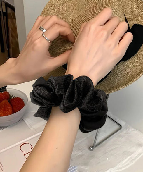 ヘアゴム シュシュ 配色デザイン 韓国風 レディース ヘアアレンジ 髪留め 髪飾り キラキラ サテン オルチャン おしゃれ カジュアル 大人っぽい 可愛い 99HYRY-003