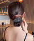 ヘアゴム シュシュ 配色デザイン 韓国風 レディース ヘアアレンジ 髪留め 髪飾り キラキラ サテン オルチャン おしゃれ カジュアル 大人っぽい 可愛い 99HYRY-003
