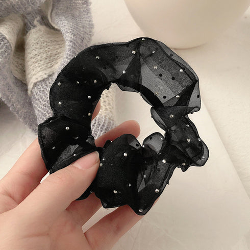 シュシュ キラキラ 韓国風 ヘアゴム レディース ヘアアクセサリーまとめ髪 人気ヘアアレンジ 大人可愛い髪飾り 女子会パーティー おしゃれ カジュアル 発表会 99JJSP-001