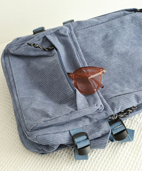 リュックサック コーデュロイ レディース バックパック 肩掛けバッグ a4 大容量 肩紐太い オルチャン おしゃれ 通勤通学 修学旅行 お出かけ 人気 99JKXB-002