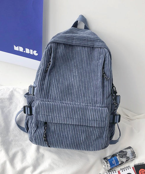 リュックサック コーデュロイ レディース バックパック 肩掛けバッグ a4 大容量 肩紐太い オルチャン おしゃれ 通勤通学 修学旅行 お出かけ 人気 99JKXB-002