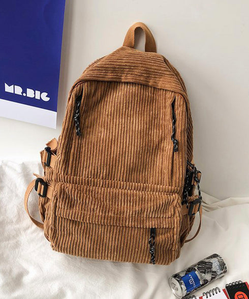 リュックサック コーデュロイ レディース バックパック 肩掛けバッグ a4 大容量 肩紐太い オルチャン おしゃれ 通勤通学 修学旅行 お出かけ 人気 99JKXB-002