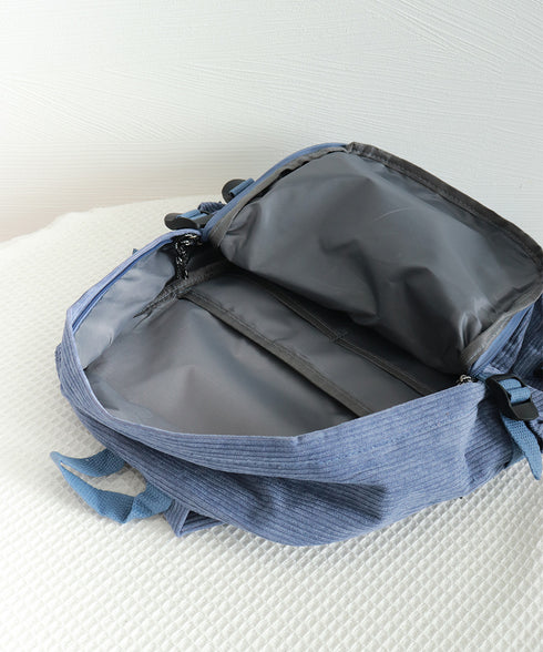 リュックサック コーデュロイ レディース バックパック 肩掛けバッグ a4 大容量 肩紐太い オルチャン おしゃれ 通勤通学 修学旅行 お出かけ 人気 99JKXB-002