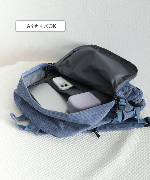 リュックサック コーデュロイ レディース バックパック 肩掛けバッグ a4 大容量 肩紐太い オルチャン おしゃれ 通勤通学 修学旅行 お出かけ 人気 99JKXB-002