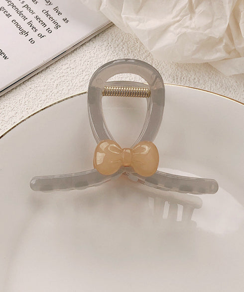 ヘアクリップ レディース リボン 韓国風 ヘアアクセサリー バンスクリップ 髪飾り 髪留め まとめ髪 オルチャン お洒落 大人 かわいい デート 雑貨グッズ 99JXSP-002