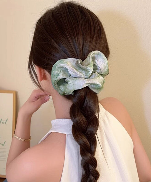 シュシュ マーブル柄 ボリュームヘアゴム レディース ヘアアレンジ 簡単髪留め 髪飾り 可愛い オルチャン おしゃれ 大人 卒業式 入学式 デート 発表会 99JXSP-005