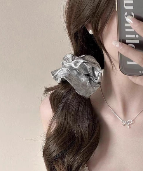 シュシュ ヘアゴム 光沢感 韓国風髪飾り レディース まとめ髪 お団子 大人 可愛い おしゃれ カジュアル オルチャン 発表会 小物 プレゼント 雑貨 99JXSP-007