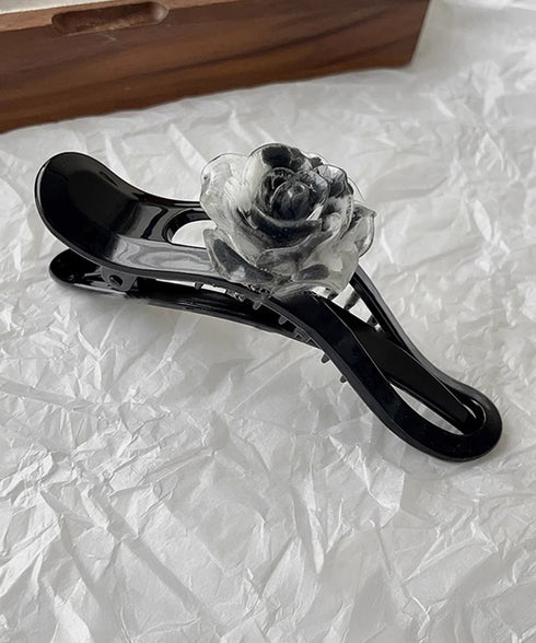 ヘアクリップ バンスクリップ 合成樹脂花 レディース ヘアアクセ 大人 まとめ髪 お洒落 雑貨 髪飾り 髪留め 結婚式 演奏会 可愛い 女子会 韓国ファッション 99JXSP-008