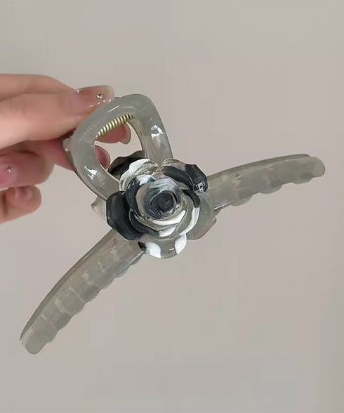 ヘアクリップ バンスクリップ 合成樹脂花 レディース ヘアアクセ 大人 まとめ髪 お洒落 雑貨 髪飾り 髪留め 結婚式 演奏会 可愛い 女子会 韓国ファッション 99JXSP-008