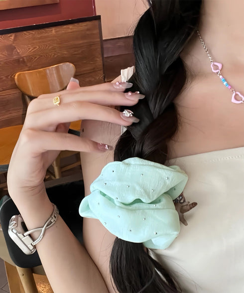 シュシュ キラキラデコ レディース ヘアアレンジ 髪留め 髪飾り まとめ髪 オルチャン おしゃれ カジュアル 大人っぽい 可愛い 雑貨 99JXSP-012