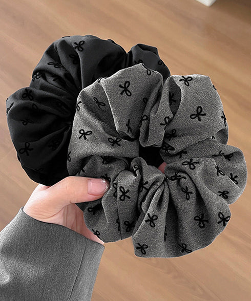 シュシュ ヘアゴム リボン柄 ハート柄 レディース ヘアアクセサリー ヘアアレンジ ボリューム髪飾り 髪留め 大人 可愛い オルチャン フェミニン デート 99JXSP-013