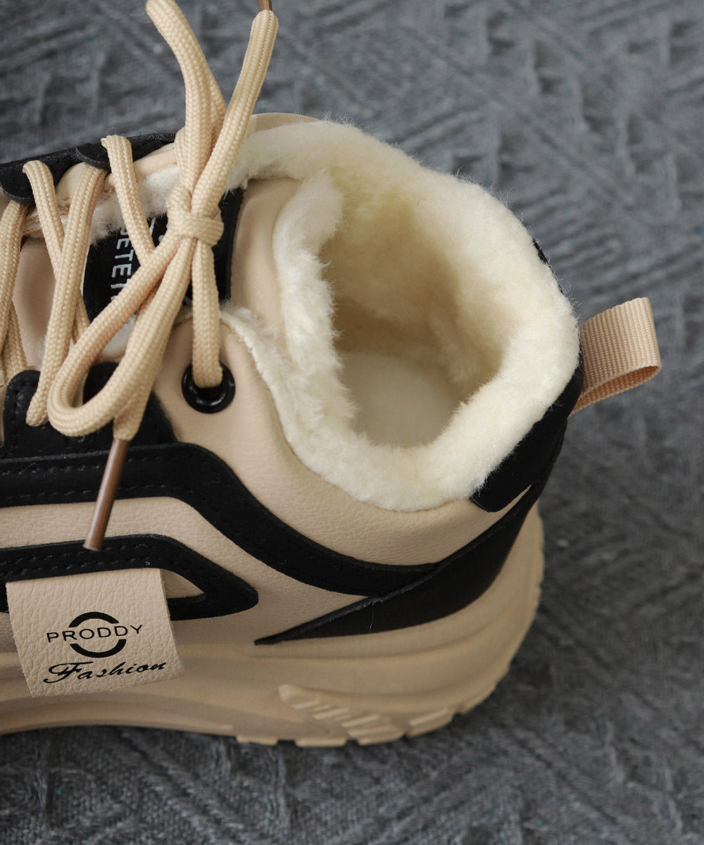 裏ボア 厚底ハイカット ダッドスニーカー 詳細画像19