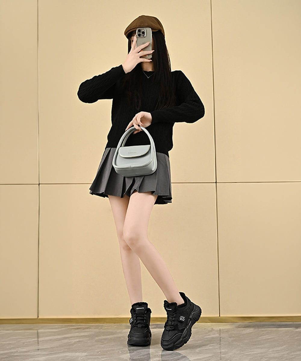 ボア厚底スニーカー 裏起毛 レディース 詳細画像13