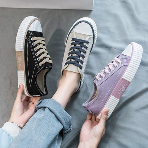 スニーカー レディース オルチャン レディースシューズ 美脚スニーカー 韓国風 ローカット 無地 おしゃれ 歩きやすい 四季 軽量 カジュアル 99KLXY-020