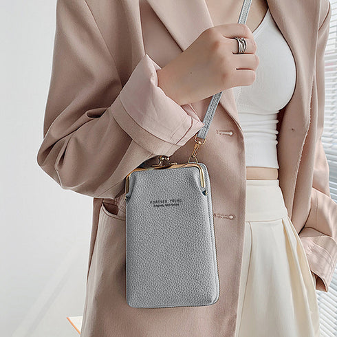 スマホショルダー レディース 全6色 お財布ショルダー 長財布 スマホポーチ スマホポシェット がま口 斜めがけ 縦型 小銭入れ おしゃれ 99KXM-002