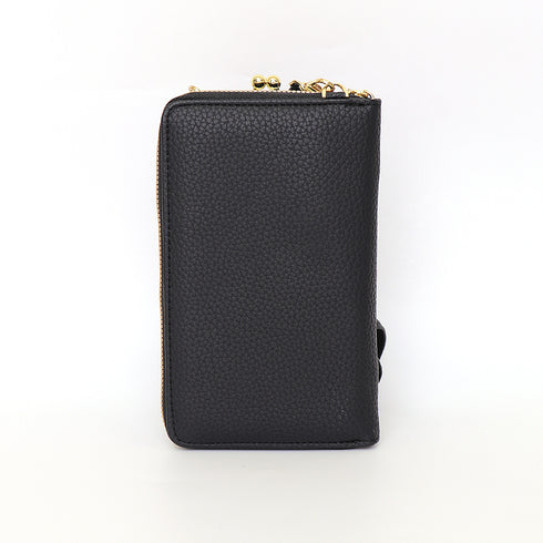 スマホショルダー レディース 全6色 お財布ショルダー 長財布 スマホポーチ スマホポシェット がま口 斜めがけ 縦型 小銭入れ おしゃれ 99KXM-002