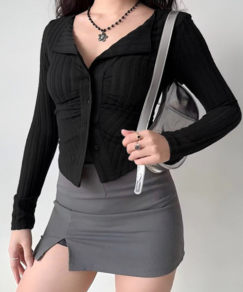 カーディガン 長袖 セクシー 秋冬韓国風 レディース Vネックトップス 前開き 細見え きれいめ 着やせ おしゃれ シンプルコーデ 大人可愛い カジュアル デート 99LCFZ-001