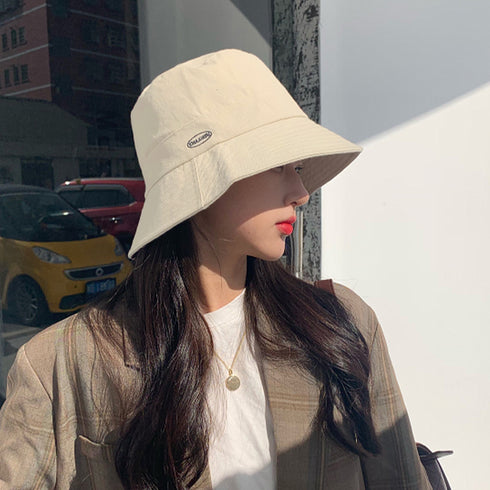 バケットハット レディース 韓国風 春夏 帽子 ぼうし 紫外線対策 UV対策 軽い 折り畳み 刺しゅう入り 英字ロゴ お出掛け おしゃれ カップル オルチャン 99MHMY-004