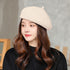 ベレー帽 レディース ニット帽子 3色 韓国風 レトロ かぼちゃ帽 丸み オルチャン カジュアル おしゃれ 可愛い 春秋冬 サイズ調節 折りたたみ 99MHMY-012