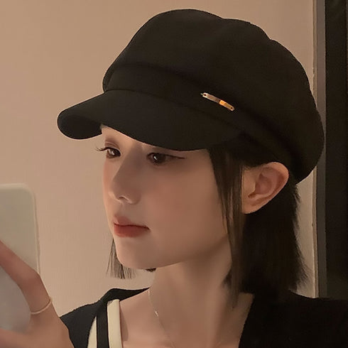 キャスケット 帽子 レディース 韓国風 マドロスハット 小顔 キャップ つば広 レトロ トレンド 大人 人気 可愛い おしゃれ 春秋冬 カジュアル 99MHMY-020