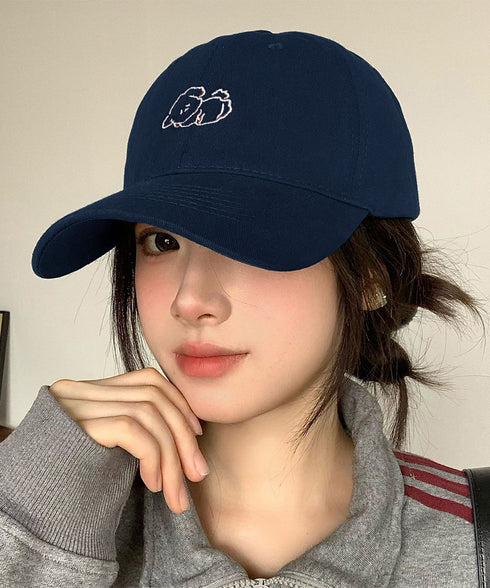 ベースボールキャップ 刺しゅうレディース 帽子 ぼうし つば広 日焼け防止 日よけ おしゃれ 小顔 オルチャン お出掛け 韓国ファッション ベーシック 99MHMY-024