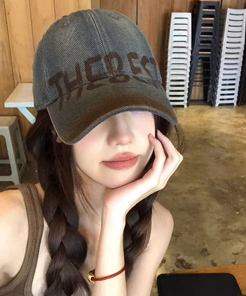 ベースボールキャップ 英字ロゴ 小顔 レディース ビーチキャップ 野球帽 つば広 深め UV対策 日焼け防止 男女兼用帽子 ユニセックス アウトドア 99MHMY-025