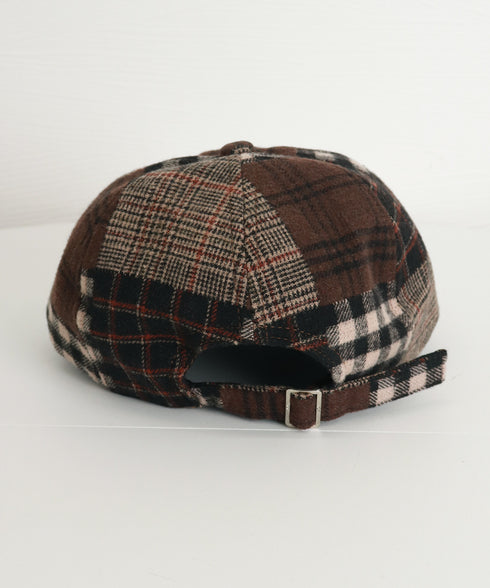 ベレー帽 レディース チェック柄 春秋冬 キャスケット帽 ベレーキャップ 防寒帽子 トレンド感 丸み 小顔 可愛い おしゃれ カジュアル アウトドア 99MHMY-026