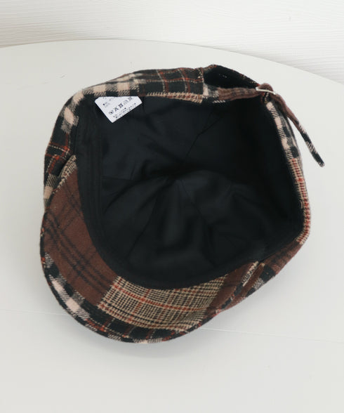 ベレー帽 レディース チェック柄 春秋冬 キャスケット帽 ベレーキャップ 防寒帽子 トレンド感 丸み 小顔 可愛い おしゃれ カジュアル アウトドア 99MHMY-026