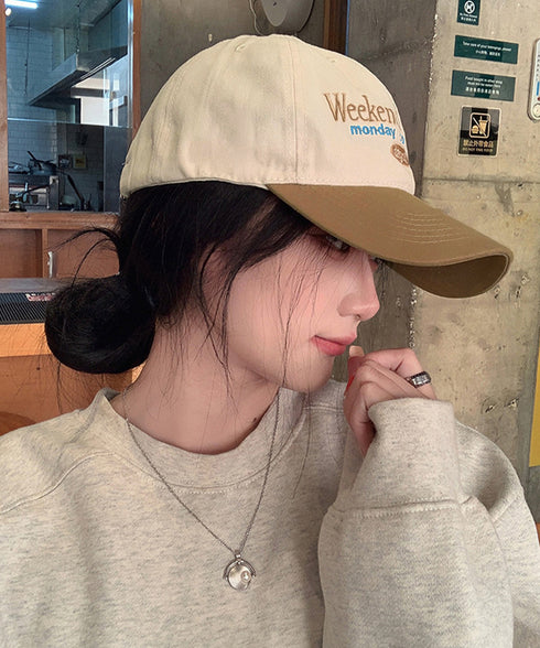 キャップ 刺しゅう レディース 英字ロゴ ビーチキャップ ベースボールキャップ 野球帽 ぼうし 小顔 可愛い カジュアル 紫外線対策 カップル アウトドア 99MHMY-029