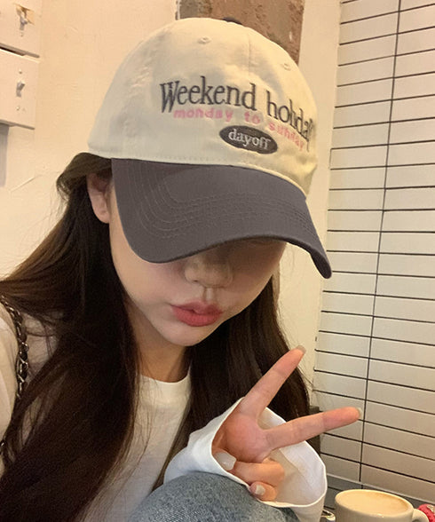 キャップ 刺しゅう レディース 英字ロゴ ビーチキャップ ベースボールキャップ 野球帽 ぼうし 小顔 可愛い カジュアル 紫外線対策 カップル アウトドア 99MHMY-029