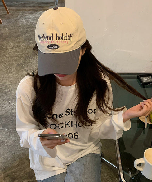 キャップ 刺しゅう レディース 英字ロゴ ビーチキャップ ベースボールキャップ 野球帽 ぼうし 小顔 可愛い カジュアル 紫外線対策 カップル アウトドア 99MHMY-029