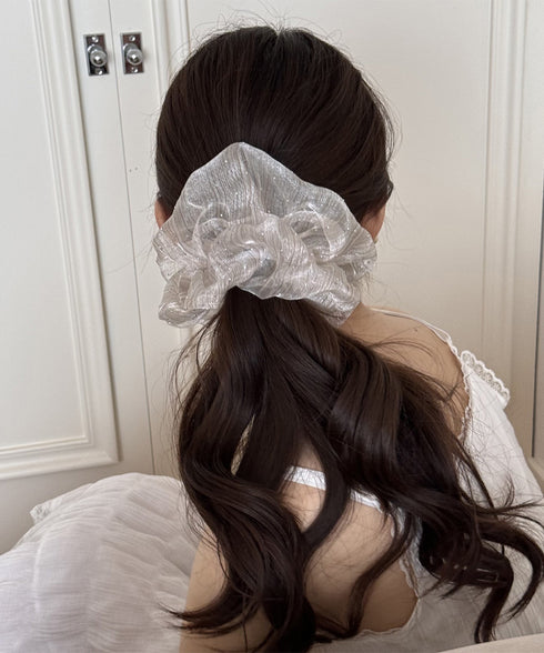 シュシュ ボリューム感 透け レディース ヘアゴム ヘアアレンジ 髪留め 髪飾り まとめ髪 オルチャン おしゃれ 大人っぽい 可愛い 卒業式 入学式 デート 99MHSP-002