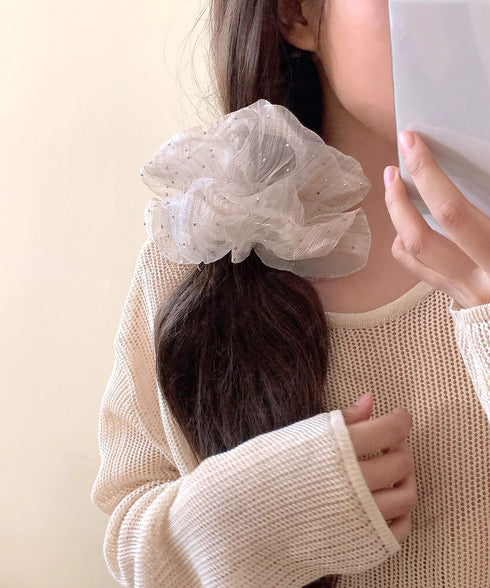 シュシュ ボリューム感 透け レディース ヘアゴム ヘアアレンジ 髪留め 髪飾り まとめ髪 オルチャン おしゃれ 大人っぽい 可愛い 卒業式 入学式 デート 99MHSP-002