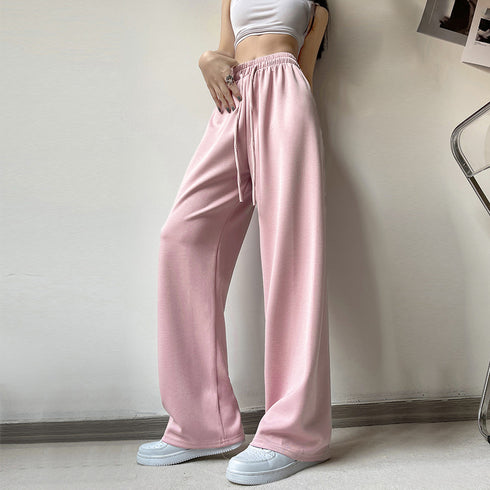 スウェットパンツ イージーパンツ 韓国 レディース 新作 ドローストリング ウエストゴム ゆったり ランニングウェア オルチャン ストリート ダンス ボトムス 99MJFS-001
