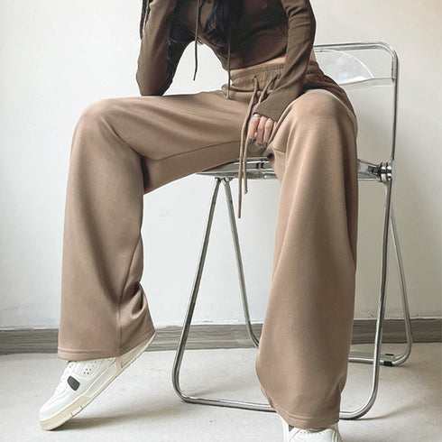 スウェットパンツ イージーパンツ 韓国 レディース 新作 ドローストリング ウエストゴム ゆったり ランニングウェア オルチャン ストリート ダンス ボトムス 99MJFS-001