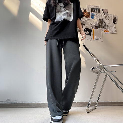 スウェットパンツ イージーパンツ 韓国 レディース 新作 ドローストリング ウエストゴム ゆったり ランニングウェア オルチャン ストリート ダンス ボトムス 99MJFS-001