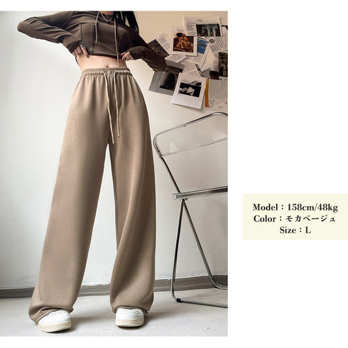 スウェットパンツ イージーパンツ 韓国 レディース 新作 ドローストリング ウエストゴム ゆったり ランニングウェア オルチャン ストリート ダンス ボトムス 99MJFS-001