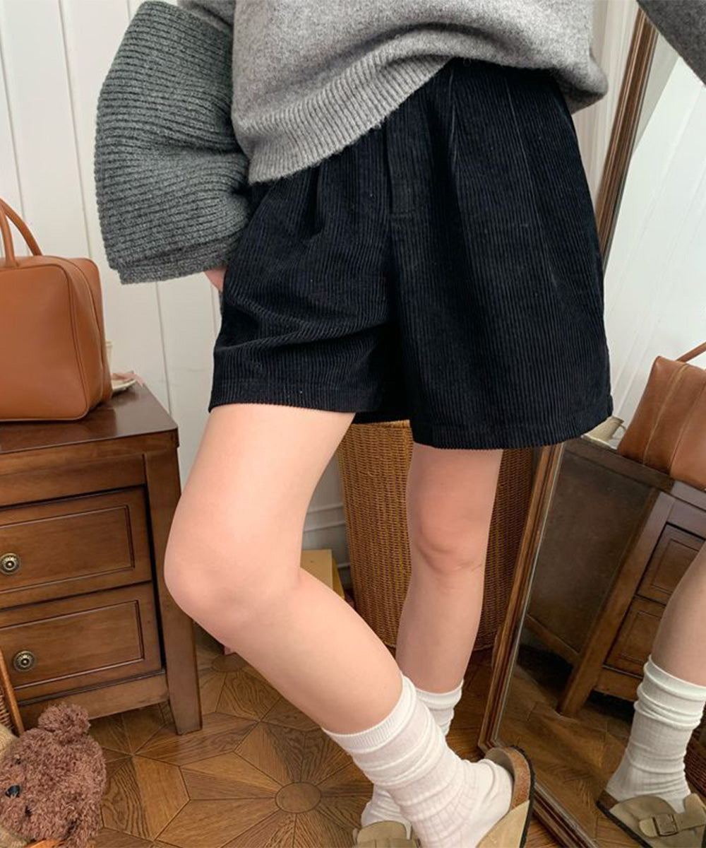 コーデュロイ ショートパンツ レディース 詳細画像2